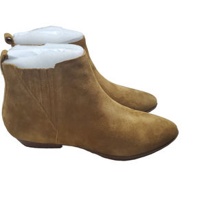 Ivanka Trump Womens Heel Ankle Boots Shoes Tan Color Size 8-1/2 Medium